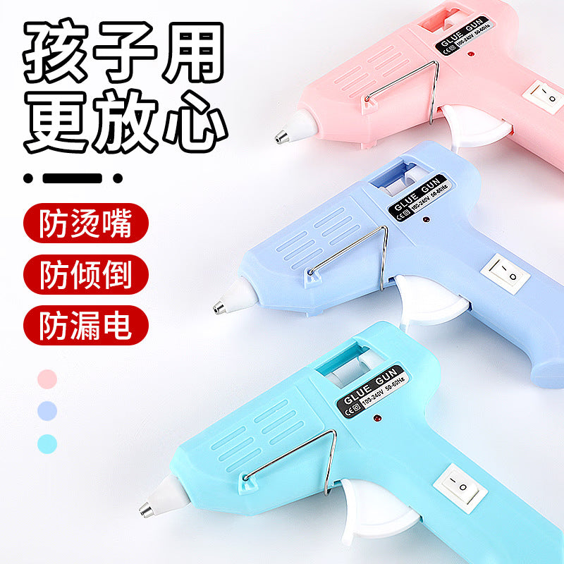 Hot Melt Glue Gun with Glue Sticks for DIY Crafts and Home Repairs, High Viscosity 7mm Mini Glue Sticks Included