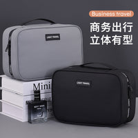 Men's Business Travel Toiletry Bag with Wet/Dry Separation and Multiple Compartments