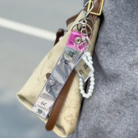 Concert Ribbon Storage Sleeve with Keychain for Fan Meetups and Display