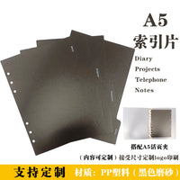 PP Transparent A-Z Index Divider Cards for A6/A5/A4 Notebooks & Planners
