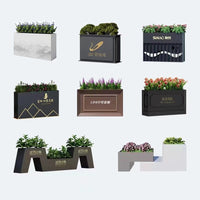 Outdoor Stainless Steel Planter Box for Balcony & Commercial Landscaping