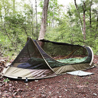 Outdoor Single Person Pop-Up Mosquito Net Tent with Waterproof Flysheet