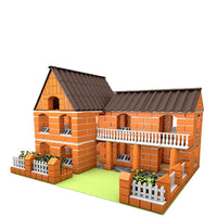 Mini Mason DIY House Building Blocks Kit for Kids, Educational Construction Toy with Bricks and Tools