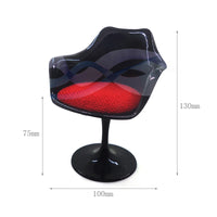 1:6 Scale Dollhouse Miniature Swivel Office Chair for BJD Dolls and Action Figures
