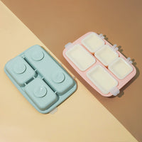 Portable Baby Food Storage Container with Detachable Meal Plate - 2-in-1 Fresh-keeping Freezer Box and Meal Bowl