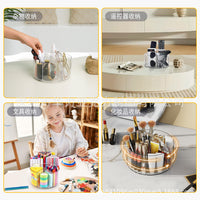 Acrylic 360-Degree Rotating Pen Holder for Desk Organization