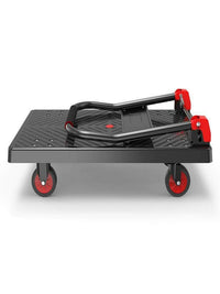Foldable Platform Cart with Silent Wheels for Warehouse and Shopping, 550lb Capacity