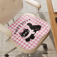 Summer Ice Silk Cooling Seat Cushion for Office Chair, Breathable Non-slip Cartoon Design