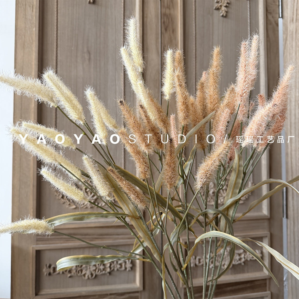 Artificial Foxtail Grass Pampas Reed for Home Decor