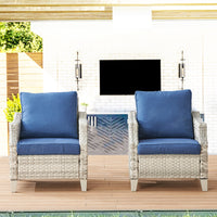 Outdoor Rattan Sofa Set with Canopy, 3-Person Patio Lounge Daybed for Balcony Hotel
