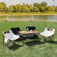 Portable Folding Moon Chair for Outdoor Camping Fishing Picnic Art Sketching