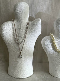Abstract Plaster Mannequin Necklace Display Stand for Jewelry Store Window