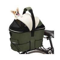 Foldable Portable Pet Bicycle Basket for Mountain and Electric Bikes, Rear Seat Carrier