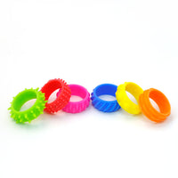 Fidget Sensory Rings Silicone Textured Stress Relief Toy Set