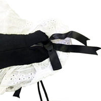 Pet Maid Cosplay Costume Dress with Headband for Cats and Dogs