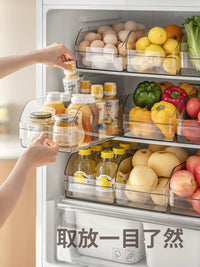 Lazy Corner Refrigerator Storage Box Food Grade Egg Vegetable Fresh-keeping Freezer Organizer