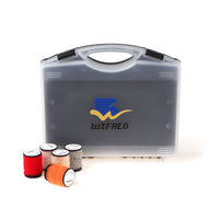 Wifreo Fly Tying Thread Spool Storage Box Organizer for 75D 100D 200D Tying Threads Large Capacity Portable Material Case