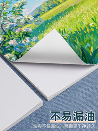 Yuanhao 600g Thick Acrylic Painting Paper for Artists, Bleed-Proof Canvas Texture Art Paper for Oil and Acrylic Paints