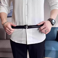 Shirt Stay Garters Belt for Men and Women, Adjustable Non-Slip Wrinkle-Free Shirt Holder