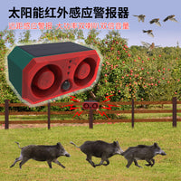 Solar Powered Motion Sensor Alarm with Strobe Light and Siren for Home Security