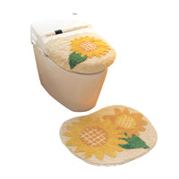 Cartoon Plush Toilet Seat Cover, Soft Warm Toilet Lid Pad for Bathroom, U-Shaped