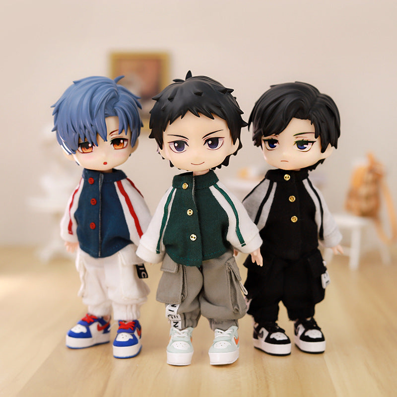 OB11 BJD Doll Baseball Jacket Outfit Set for GSC 1/12 Scale Figures