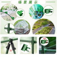 Greenhouse Film Clamp and Pipe Connector Kit for Garden Hoops and Structures