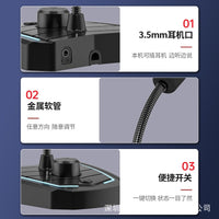 USB Gaming Microphone with Noise Reduction for Desktop Live Streaming and Voice Chat
