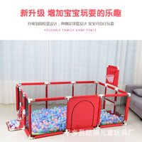 Kids' Indoor Playpen with Ball Pit and Soccer Goal