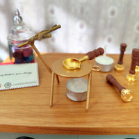 Mini Wax Seal Stamp Kit for Dollhouse & Blythe Dolls, DIY Scrapbook & Envelope Decor