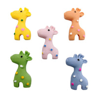 Cartoon Giraffe Resin Cabochons for DIY Crafts, Hair Clips, and Apparel Embellishments