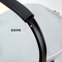 Large Capacity Insulated Cooler Bag with Aluminum Frame, Foldable for Outdoor Travel and Car Use