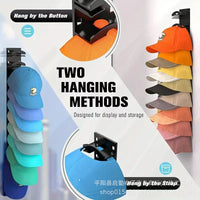 Baseball Cap Hat Rack Wall Mount Display Holder for Flat Brim Hats