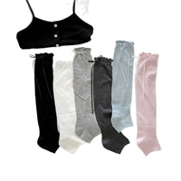 Women's Thin Cotton Footless Leg Warmers / Ankle Socks for Summer, Ballet Style