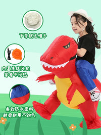 Kids Inflatable Ride-On Dinosaur Costume for Festivals and Parties