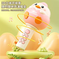 Kids Karaoke Microphone Toy with Speaker and Lights for Toddlers and Children
