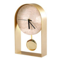 Luxury Modern Office Desk Clock Ornament for Study Room Bookshelf Decor