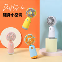 Mini Portable USB Rechargeable Handheld Fan with Custom Logo Support for Desk and Office Use