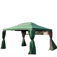 Outdoor Roman Canopy Gazebo for Patio Garden Events - Waterproof Sunshade Tent