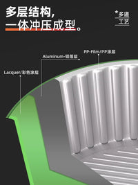 Disposable Aluminum Foil Hot Pot Cookware for Camping & Picnics, 5000ml with Lid