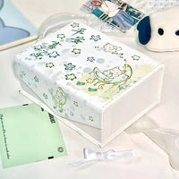 Cute Cartoon Magnetic Card Holder with Lid for Stationery Storage