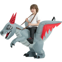 Inflatable Dragon Dinosaur Costume for Kids Halloween