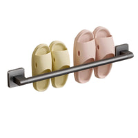 Wall-Mounted No-Drill Slipper Rack for Bathroom