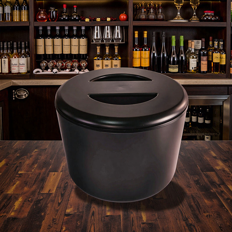 Factory Supply Double-Layer Plastic Ice Bucket with Lid and Filter for Parties and Bars, 10L Double-Wall Insulated Wine Cooler