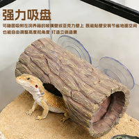 Reptile Suction Cup Resin Hideaway Tree Cave Decoration for Lizards Geckos Frogs
