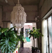 Bohemian Hand-Woven Rattan Pendant Light Shade for Living Room, Bedroom, Hotel, and Loft