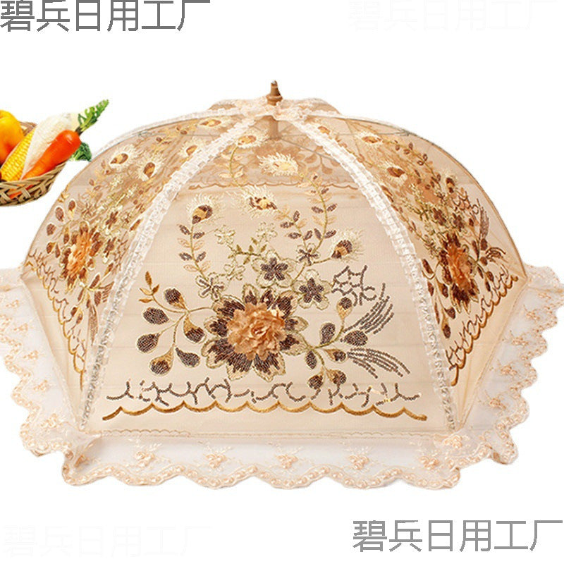 Food Cover Tent for Dining Table, Anti-Fly Dustproof Mesh Food Protector, Foldable and Reusable