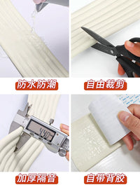 Self-Adhesive Soundproof Pipe Insulation Wrap for Drain, Gas, and AC Pipes - Aesthetic Cover and Collision Protection