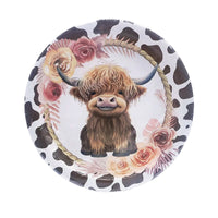Farm Cow Theme Party Supplies Set - Tablecloth, Banner, Straws, Cutlery