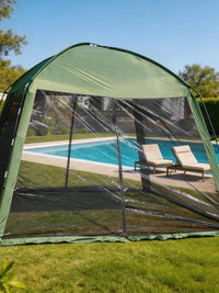 Large 6-8 Person Pop-Up Screen House Tent with UV Protection for Camping & Outdoor Gatherings